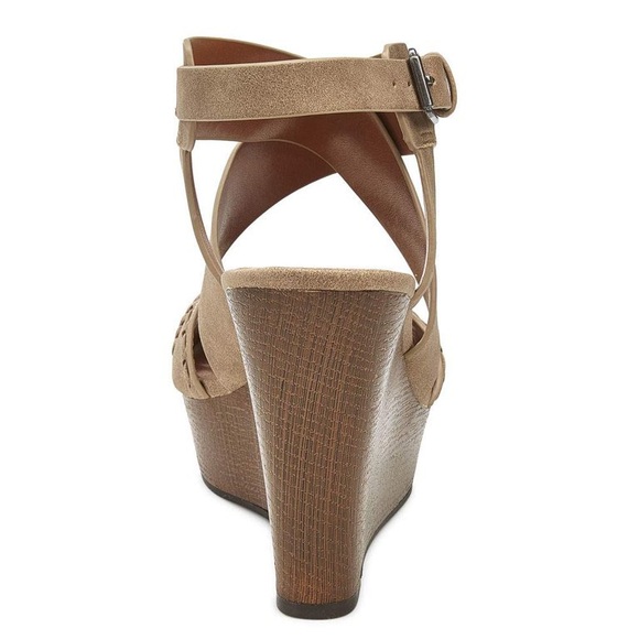 Indigo Rd. Womens Kash Faux Leather Slingback Wedge Sandals Size 8 - Picture 3 of 9